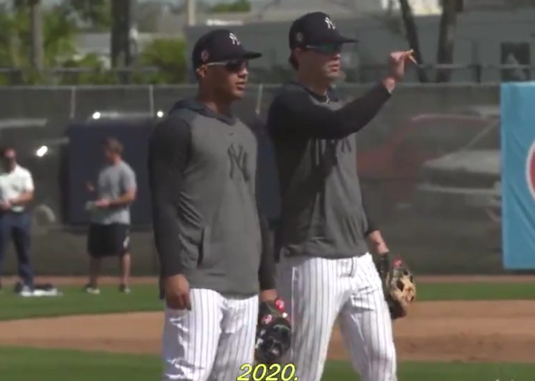 Tyler Wade gets mic'ed in spring training video
