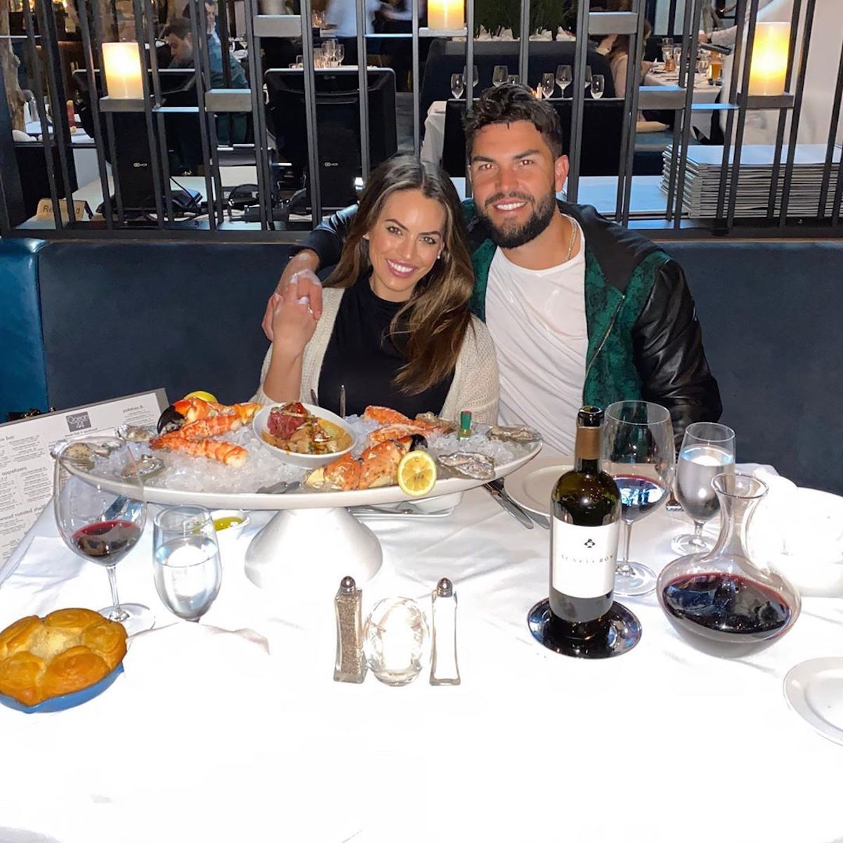 Eric Hosmer with his wife Kacie McDonnell